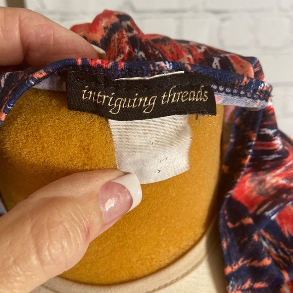 Ladies Womens Plus size 3X red blue dress - Picture 8 of 8